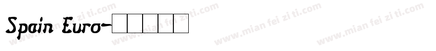 Spain Euro字体转换